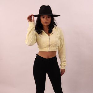 Black Flat Brim Hat